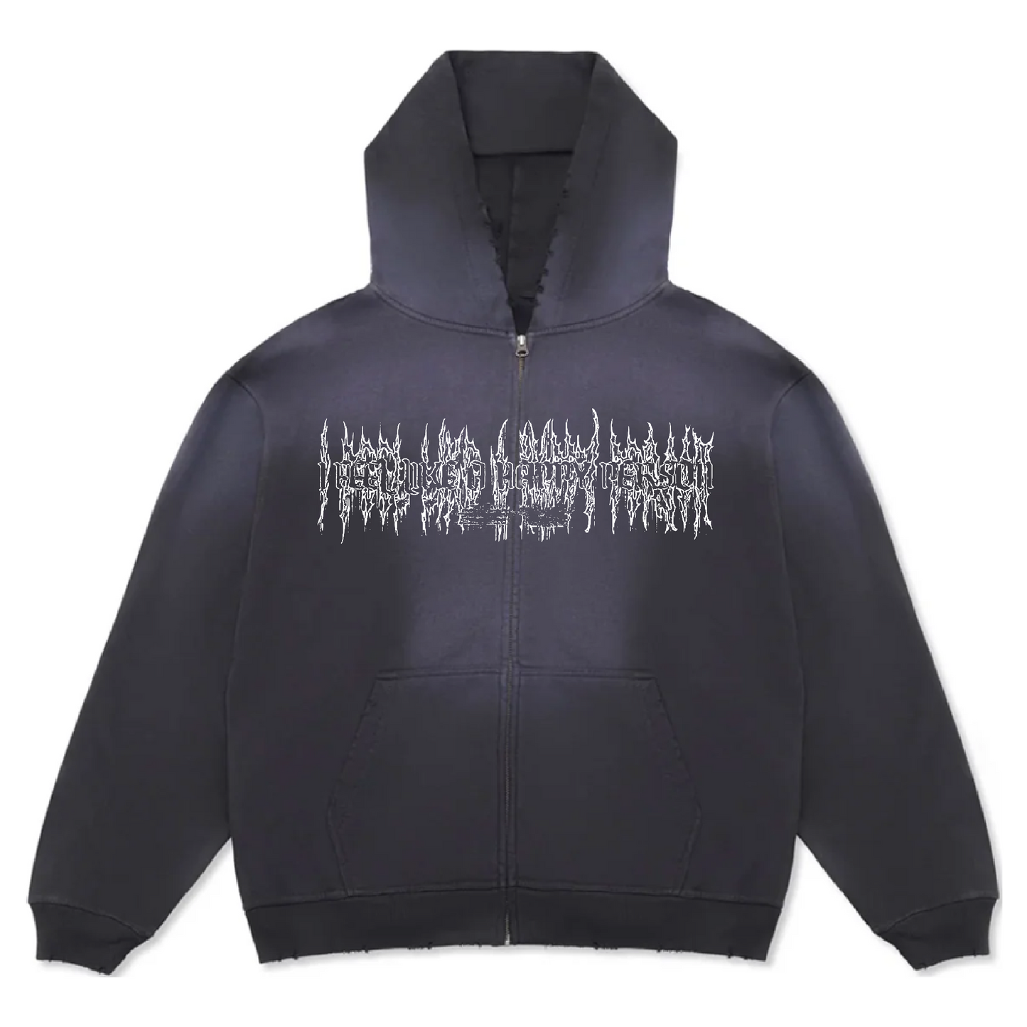 HAPPY ZIP UP HOODIE