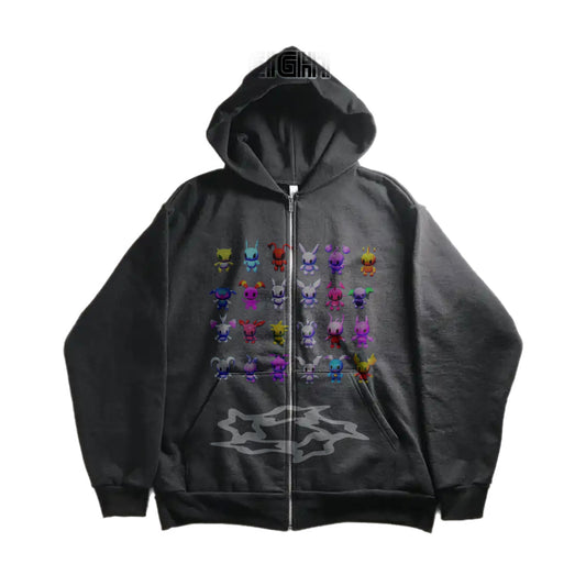 C.Y.F. ZIP UP HOODIE